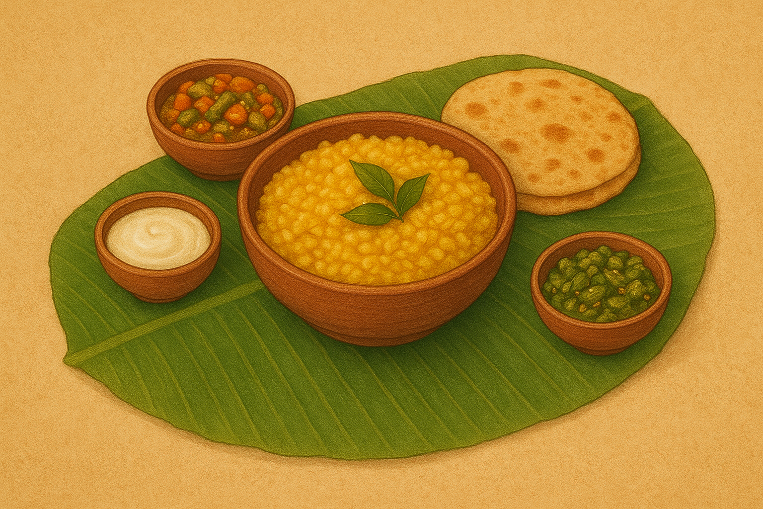 Ekadashi prasadam plate