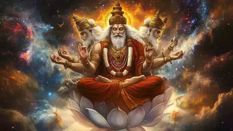 Lord Brahma Thinking