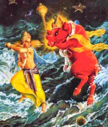 Lord Varahadeva vs Hiranyaksha