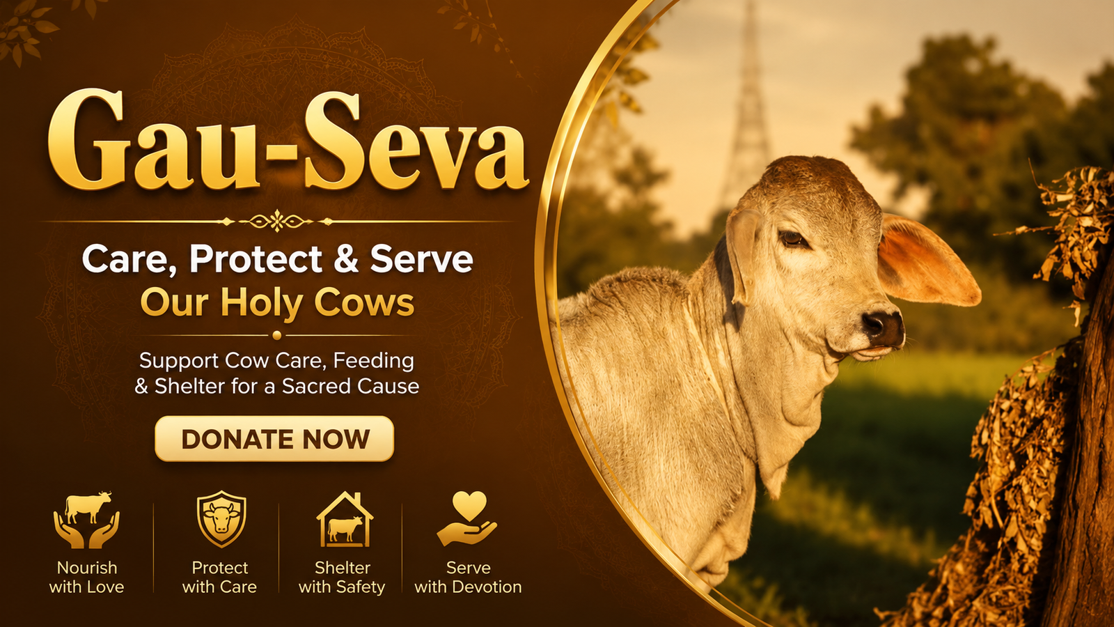 Gau Seva Banner